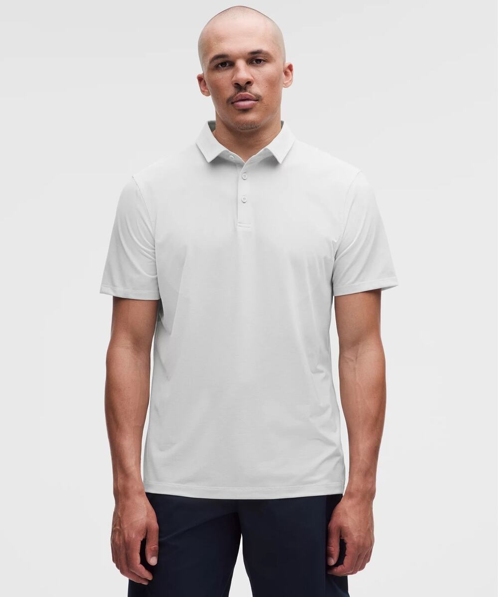 Lululemon | White Evolution Short Sleeve Polo T-Shirt in Bright White Sz M